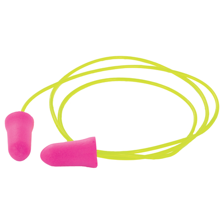 ERB SAFETY Disposable Corded Ear Plugs, Pink 28851